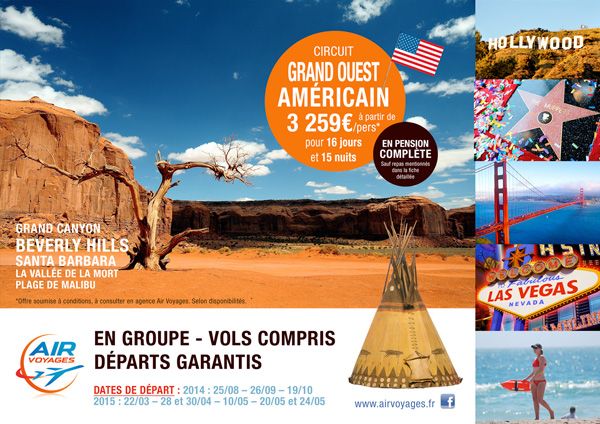 Affiche agence Air Aoyages - Novacom