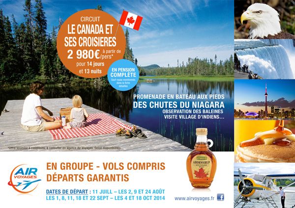 Affiche agence Air Aoyages - Novacom